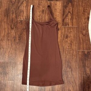SKIMS Chocolate Mini Dress NWT swim material